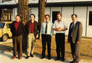 Die Geschftsleitung von 1991 - unbekannt, Herr Hans-Ulrich Grschke, Herr Gebhard Schips, Herr Frank Knrzer und Herr Gnter Becker